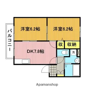 ボヌール【2階】の間取り