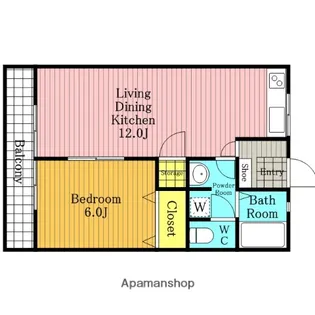 シティハイムそれいゆ【202号室】の間取り