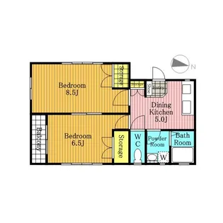 ポアソンハイム【2階】の間取り