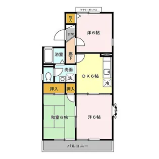 セジュールジュネス【201号室】の間取り