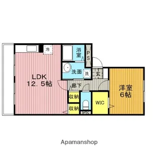 プルミエB【1階】の間取り