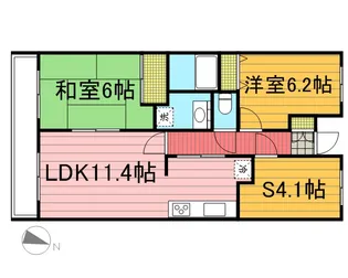 スターコート北浦和【502号室号室】の間取り