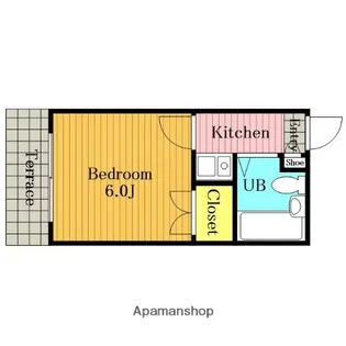 浦和EXCEL第15【104号室】の間取り