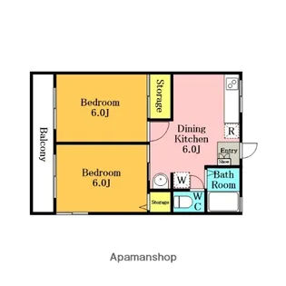 シティハイムアメニティ【2階】の間取り