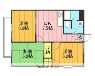 エランドール【301号室】の間取り