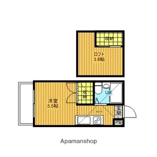 アトリエノア【106号室】の間取り