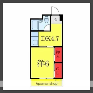 メゾン調【203号室】の間取り