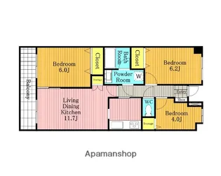 埼玉県さいたま市緑区太田窪1丁目【マンション】の間取り