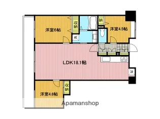 埼玉県さいたま市浦和区常盤1丁目【マンション】の間取り