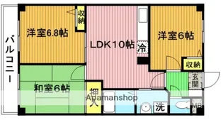 アイリーMUSASHI URAWA【102号室】の間取り