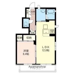 プリムヴェールⅦ(大牧)【1階】の間取り