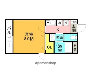 埼玉県さいたま市浦和区本太1丁目【アパート】の間取り