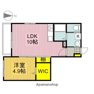 ファミール仲町【1階】の間取り