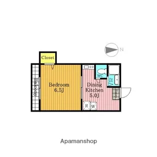 ビーンズバレー【105号室】の間取り