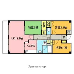 モア南浦和【8階】の間取り
