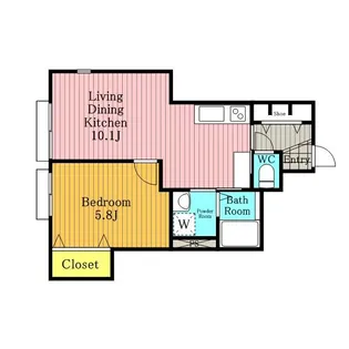 メゾンドコリンヌ【105号室号室】の間取り