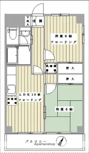 パレ岸町【305号室】の間取り