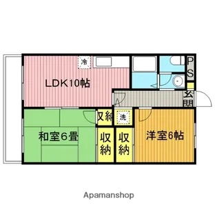 埼玉県さいたま市浦和区岸町4丁目【マンション】の間取り