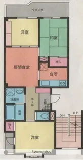寺山ハイツ【2階】の間取り
