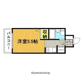 1Kの間取り画像