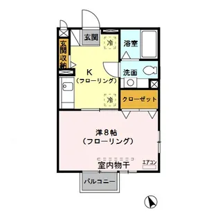 モナリエ中浦和【2階】の間取り