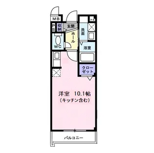 モダン・サニー・レジデンス【3階】の間取り