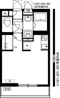 1Rの間取り画像