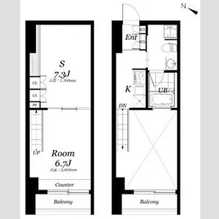 リブシス浦和【7階】の間取り