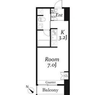 リブシス浦和【4階】の間取り