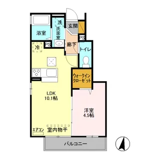 アムールシャトー【1階】の間取り