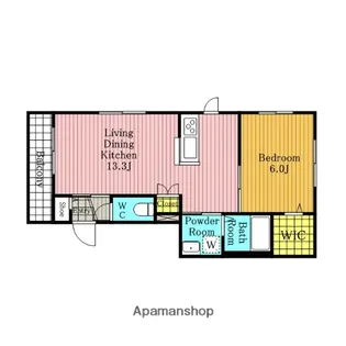 PRIMAVERA【202号室】の間取り