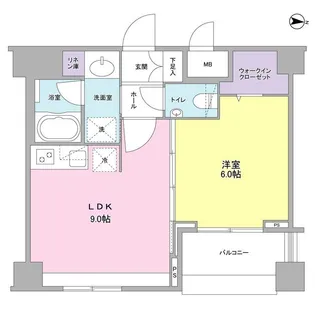 ソアラノーム北浦和【3階】の間取り