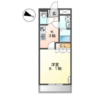 GRANDE VILLA(グランデ ヴィラ)【3階】の間取り