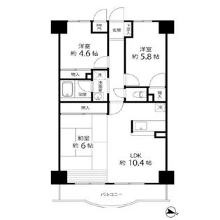 ルミエール3番館【5階】の間取り