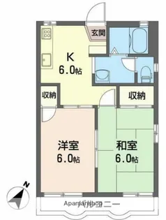 埼玉県さいたま市浦和区東高砂町【アパート】の間取り