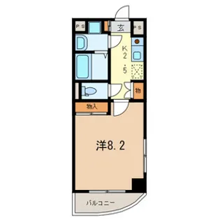 オロール南浦和【301号室号室】の間取り