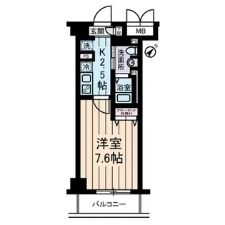 バージュアル浦和イースト【6階】の間取り