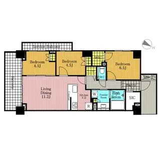 グランカーサ北浦和【3階】の間取り