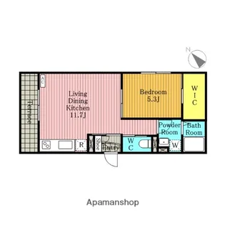 ベルウッド浦和【101号室】の間取り