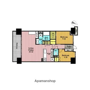 BRILLIA浦和仲町【1304号室】の間取り