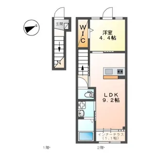 メゾン リュクス【2階】の間取り