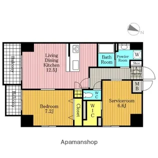 サンコロマール【3階】の間取り