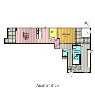 ル・ソレイユ・ルヴァン【2階】の間取り