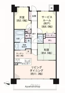 レーベンハイム蕨クラファス【2階】の間取り