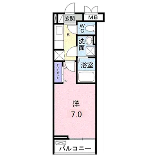フルリール【3階】の間取り