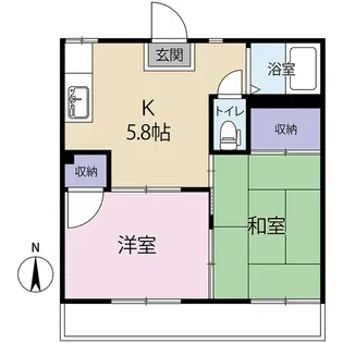 コーポゆう【101号室号室】の間取り