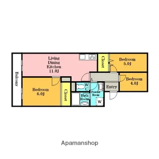 テラスレジデンス浦和【101号室】の間取り