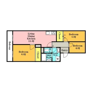テラスレジデンス浦和【303号室】の間取り