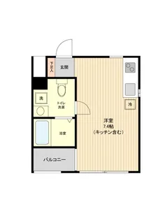 WILLDO南浦和【0304号室】の間取り