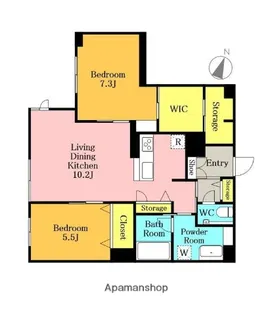 ニュートーム67【1階】の間取り